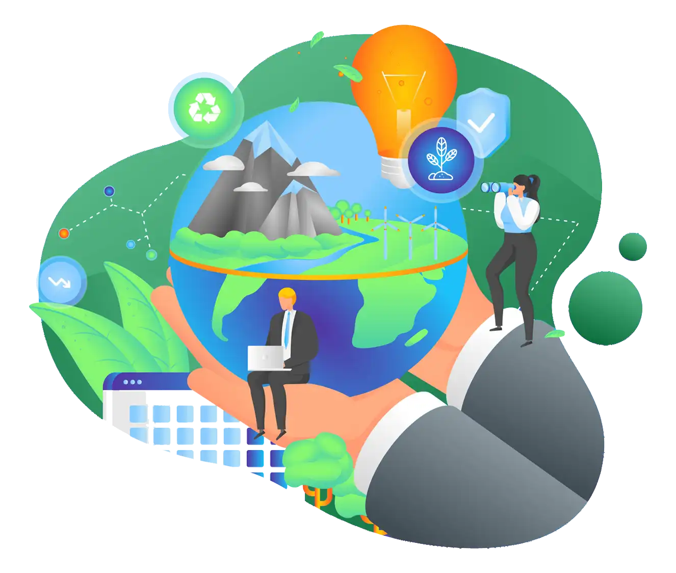 Diagram showing the strategy's role in portfolio diversification